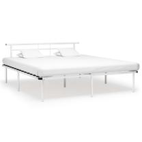 Lova dvigulė VLX Metal 324836, 180 x 200 cm, balta sp., be čiužinio, su grotelėmis
