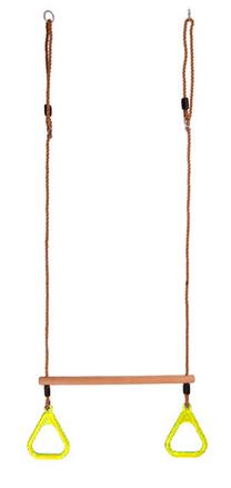 Trapecija vaikų žaidimų aikštelei 4IQ Trapeze, geltona sp.