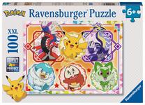 Dėlionė Ravensburger Pokemon, 49 cm x 36 cm, 100 vnt., įvairių spalvų