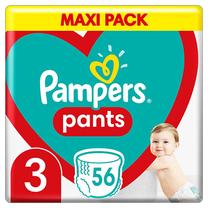 Sauskelnės-kelnaitės Pampers Pants, 3 dydis, 6 - 11 kg, 56 vnt.
