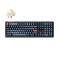 Belaidė žaidimų klaviatūra Keychron V6 Max Wireless V6M-D4 Gateron Jupiter Banana, Anglų (US), juoda sp.