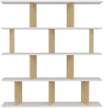 Pastatoma lentyna Kalune Design Jorin 935CMN1197, ąžuolo sp./balta sp., 137 cm x 25 cm x 130 cm