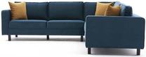 Kampinė sofa Hanah Home Kale Velvet, tamsiai žalia sp., 258 x 258 cm x 83 cm