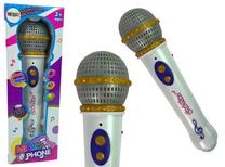 Детский микрофон Lean Toys Microphone with melodies and lights