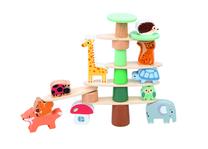 Koka balansēšanas puzle Animals