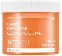Attīrošā sejas eļļa, plāksnītes Neogen Carrot Deep Clear, 150 ml, 60 gab.