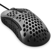 Vadu spēļu pele Niceboy ORYX M666 Daemon, ar vadu pie usb / ps/2, pelēka krās.