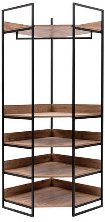 Spinta Kalune Design Dynamic 14, juoda sp./pušies sp, 82 cm x 52 cm x 225 cm