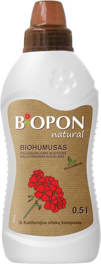 Biohumusas pelargonijoms Biopon, skystos, 0.5 l