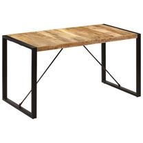 Stalas VLX 247420, ruda sp./juoda sp., 140 cm x 70 cm x 75 cm