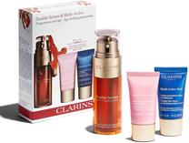 Veido priežiūros priemonių rinkinys Clarins Double Serum & Multi Active, 80 ml