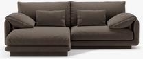 Kampinė sofa Micadoni Torino MIC_LC_S_184_F1_TORINO5, pilkai ruda sp., kairinė, 220 x 170 cm x 83 cm
