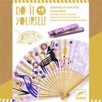 Žaislinis dažymo rinkinys, vėduoklė Djeco Do It Yourself Forest Beauty