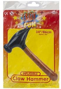 Pripučiamas žaislas Inflatable Claw Hammer, 86 cm x 40 cm, ruda sp./juoda sp.