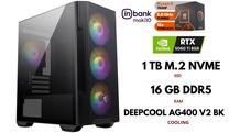 Stacionārs dators GameRoom AMD Ryzen 5 7500F, 1 TB, DDR5 16 GB, M.2 PCIe SSD 1 TB, Nvidia GeForce RTX 5060 Ti 8 GB