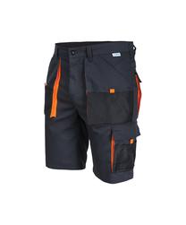 Darba šorti Sara Workwear King 11011, melna krās./oranža krās., L izmērs