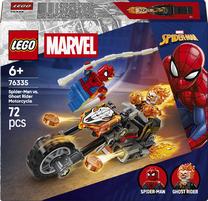 Konstruktorius LEGO® | Marvel Žmogus voras prieš Tamsos baikerio motociklą 76335, 72 vnt.