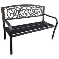 Lauko suoliukas Fancy Garden Irys, juoda sp., 62 cm x 127 cm x 86 cm