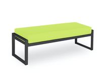 Lauko suoliukas Calme Jardin Nicea CAL_BCH_83_F2_NICEA6, antracito sp./šviesiai žalia sp., 45 cm x 130 cm x 44 cm
