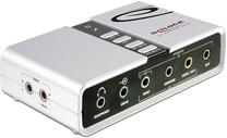 Skaņas karte Delock USB Sound Box, sudraba krās.