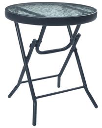 Dārza galds VLX Bistro Table, melna krās., 40 cm x 40 cm x 46 cm