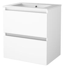 Vonios spintelė su praustuvu Sanibell Basicline, balta sp., 46.5 cm x 61 cm x 67 cm