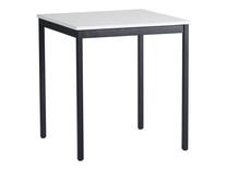 Stalas Enrico, baltas/juodas, 70 cm x 70 cm x 76 cm