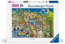 Dėlionė Ravensburger Mother Gooseville, 50 cm x 70 cm, 1000 vnt., įvairių spalvų