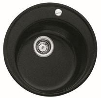 Кухонная мойка Teka 45-TG Carbon, масса камня, 51 см x 51 см x 18.4 см, черный цв.