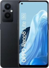 Mobilais telefons Oppo Reno8 Lite, 128 GB, melns krās.