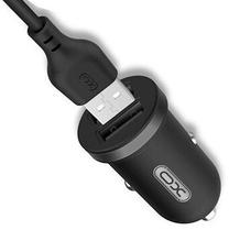 Automobilinis įkroviklis XO TZ08, Apple Lightning/2 x USB, juoda sp.