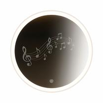 Spogulis Vinchome Stuttgart Music, ar gaismu, stiprināms, 75 cm x 75 cm