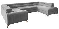 Kampinė sofa Louis Gojo 4, pilka sp., dešininė, 202 x 347 cm x 92 cm