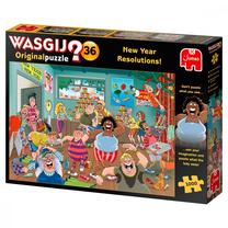 Dėlionė Jumbo Wasgij: New Year Resolutions!, 68 cm x 49 cm, 1000 vnt., įvairių spalvų