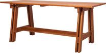 Lauko stalas Riva 086, ruda sp., 178 cm x 78 cm x 77 cm