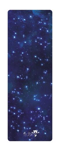 Fitnesa un jogas paklājs Mis Yoga Night Sky, zila krās., 183 cm x 61 cm