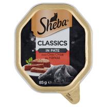 Mitrā kaķu barība Sheba Classics In Pate Beef, liellopa gaļa, 0.085 kg