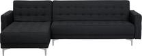 Kampinė sofa - lova Beliani Aberdeen, grafito sp., kairinė, 267 x 168 cm x 83 cm