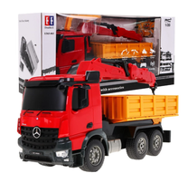 Rc грузовик Double E Arocs, 1:20, красный цв./желтый цв.