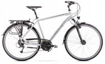 Velosipēds tūristu Romet, 28 ", 21" rāmis, sudraba krās./melna krās.