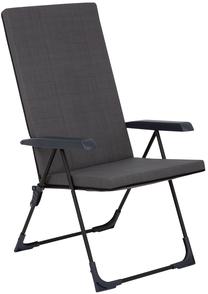Lauko kėdė Patio Barletta Black Edition H024-07PB, juoda sp./tamsiai pilka sp., 70 cm x 59 cm x 104 cm