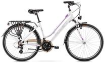 Velosipēds tūristu Romet Gazela 1, 28 ", 19" rāmis, balta krās./violeta krās.