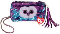 Bērnu rokassoma TY Moonlight Purple Owl, zila krās./violeta krās., 8 cm x 4 cm x 16 cm