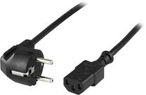 Strāvas vads Deltaco DEL-111A CEE 7/7 plug Vīrietis, IEC C13 Vīrietis, 10 m, melna krās.