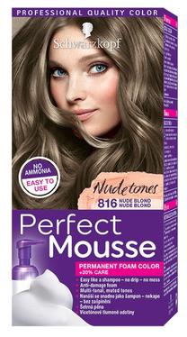 Matu krāsa Schwarzkopf Perfect Mousse, nude blond krās., Nude Blond N816, 35 ml