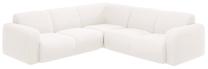 Kampinė sofa Micadoni Molino Boucle, balta sp., 252 x 252 cm x 75 cm