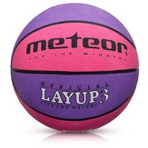 Баскетбольный мяч Meteor Layup 07081, 3 размер, розовый цв./фиолетовый цв.