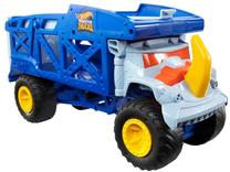 Žaislinis sunkvežimis Mattel Hot Wheels Monster Trucks Rhino Rig Vehicle HFB13, įvairių spalvų
