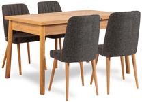 Valgomojo komplektas Kalune Design Costa 1053 - 1 A, pušies sp./antracito sp.