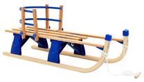 Medinės rogės VLX Folding, smėlio sp., 119 cm x 37 cm